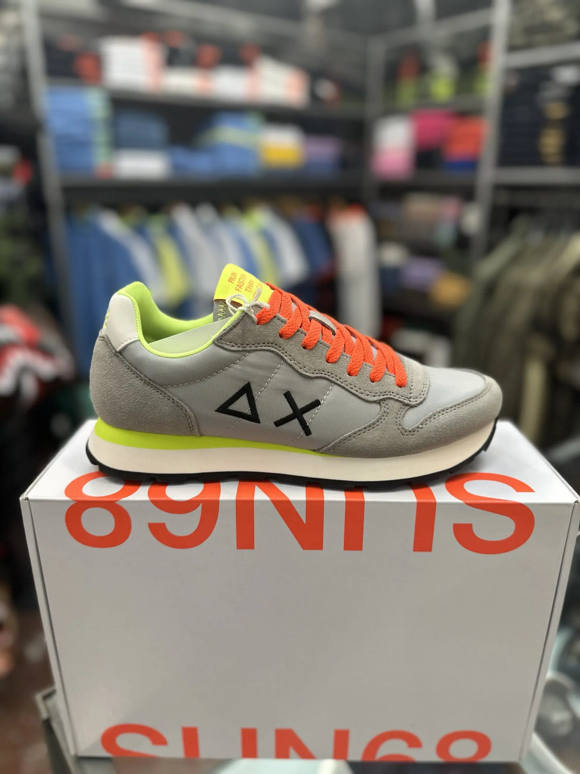 Sun68 Tom Fluo Sneaker – Uomo Scarpe in Pelle e Tessuto - immagine 6