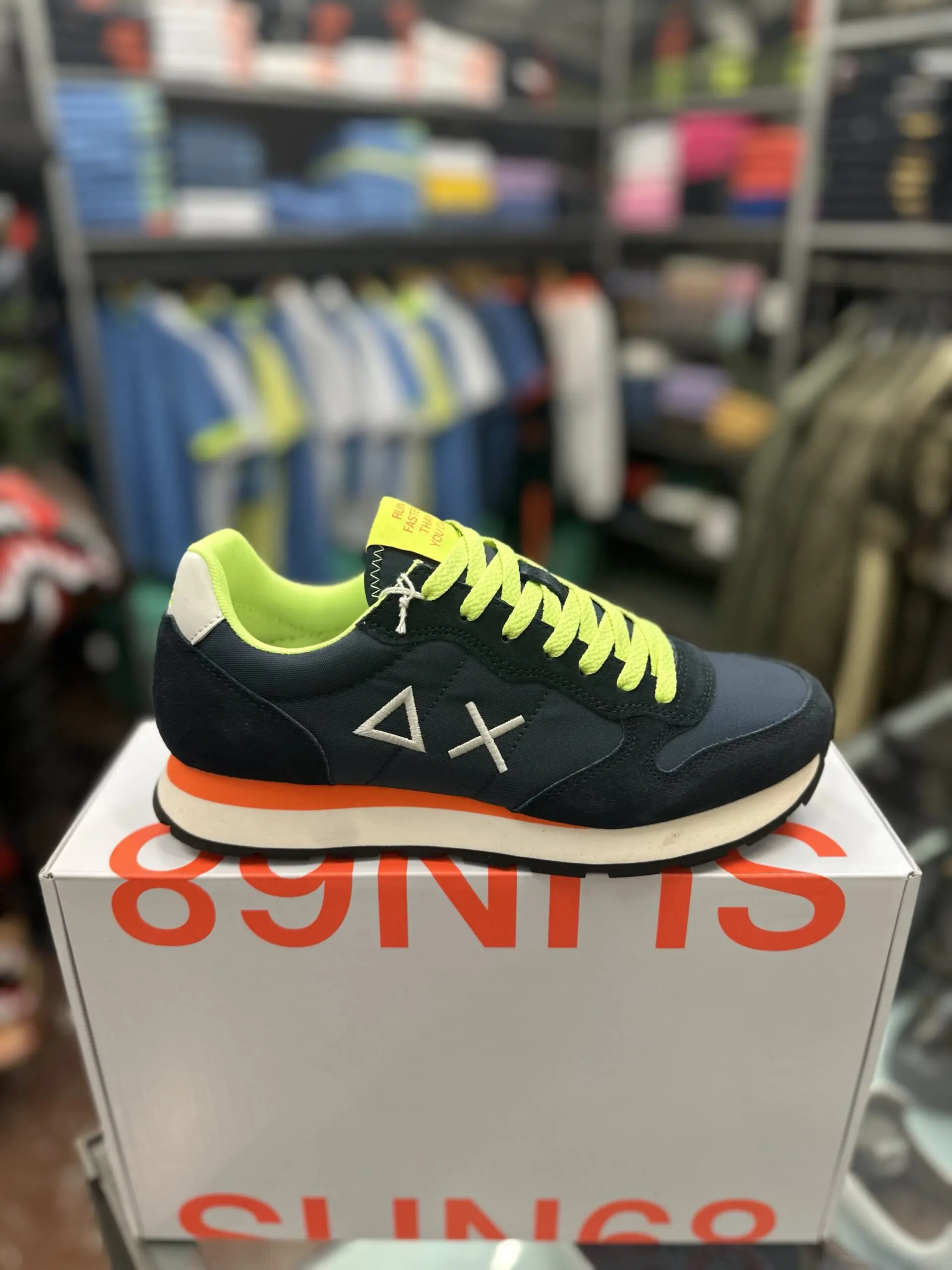 Sun68 Tom Fluo Sneaker – Uomo Scarpe in Pelle e Tessuto - immagine 5