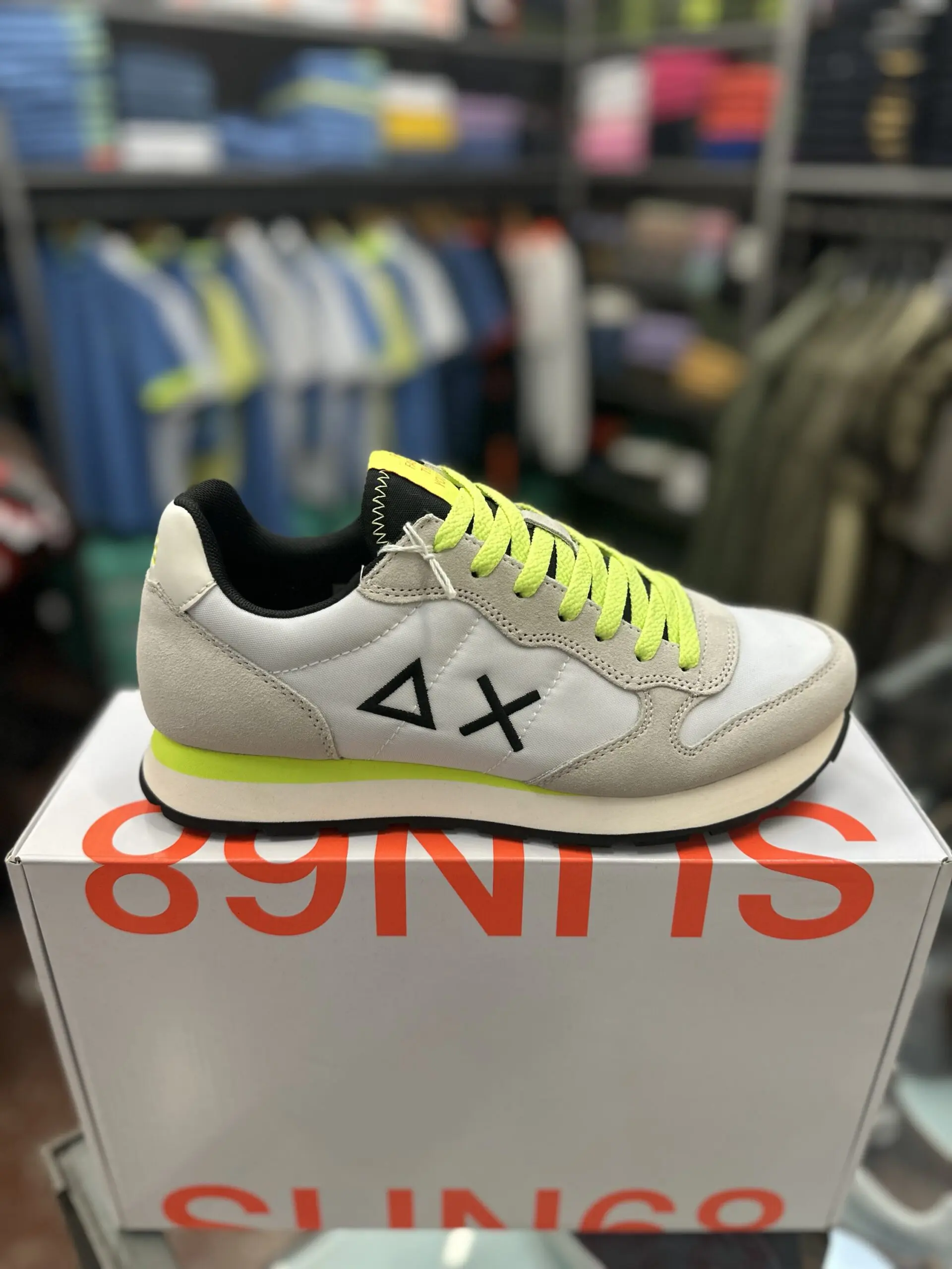 Sun68 Tom Fluo Sneaker – Uomo Scarpe in Pelle e Tessuto - immagine 3
