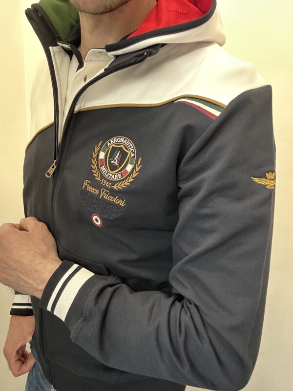 Felpa cappuccio aeronautica militare - immagine 2