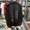 BLACK AND WHITE DRIP CHECK SHARK BACKPACK SPRAYGROUND 3_risultato