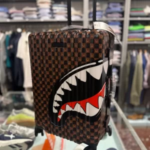 Sharks in paris wtf bubble brown check sprayground