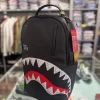 SHARK CENTRAL BLACK EMBROIDERED SHARK SPRAYGROUND 2_risultato