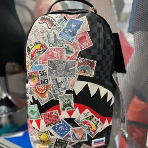 Usps half stamps backpack sprayground