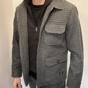 Hoodie jacket mixed wool multicolor liam impure