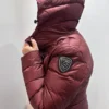 PIUMINO AGNES LUNGO CAPPUCCIO BLAUER mogano 3