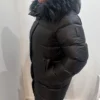 PIUMINO LUNGO CON CAPPUCCIO HOODED nero 2