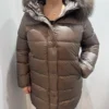 PIUMINO LUNGO CON CAPPUCCIO HOODED urban bronze 1