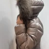 PIUMINO LUNGO CON CAPPUCCIO HOODED urban bronze 3