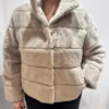 SHORT ECO-FUR BOMBOOGIE oyster shell 1