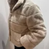 SHORT ECO-FUR BOMBOOGIE oyster shell 2