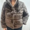SHORT ECO-FUR BOMBOOGIE urban bronze 1